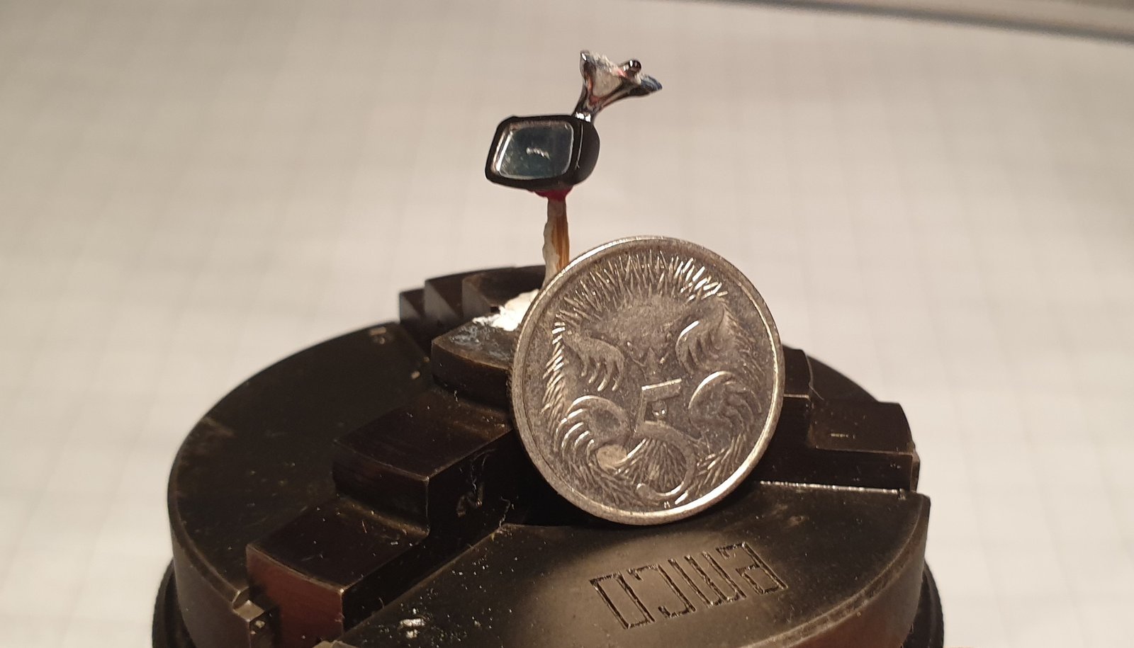 3D Scanning Part mounted in fixture
