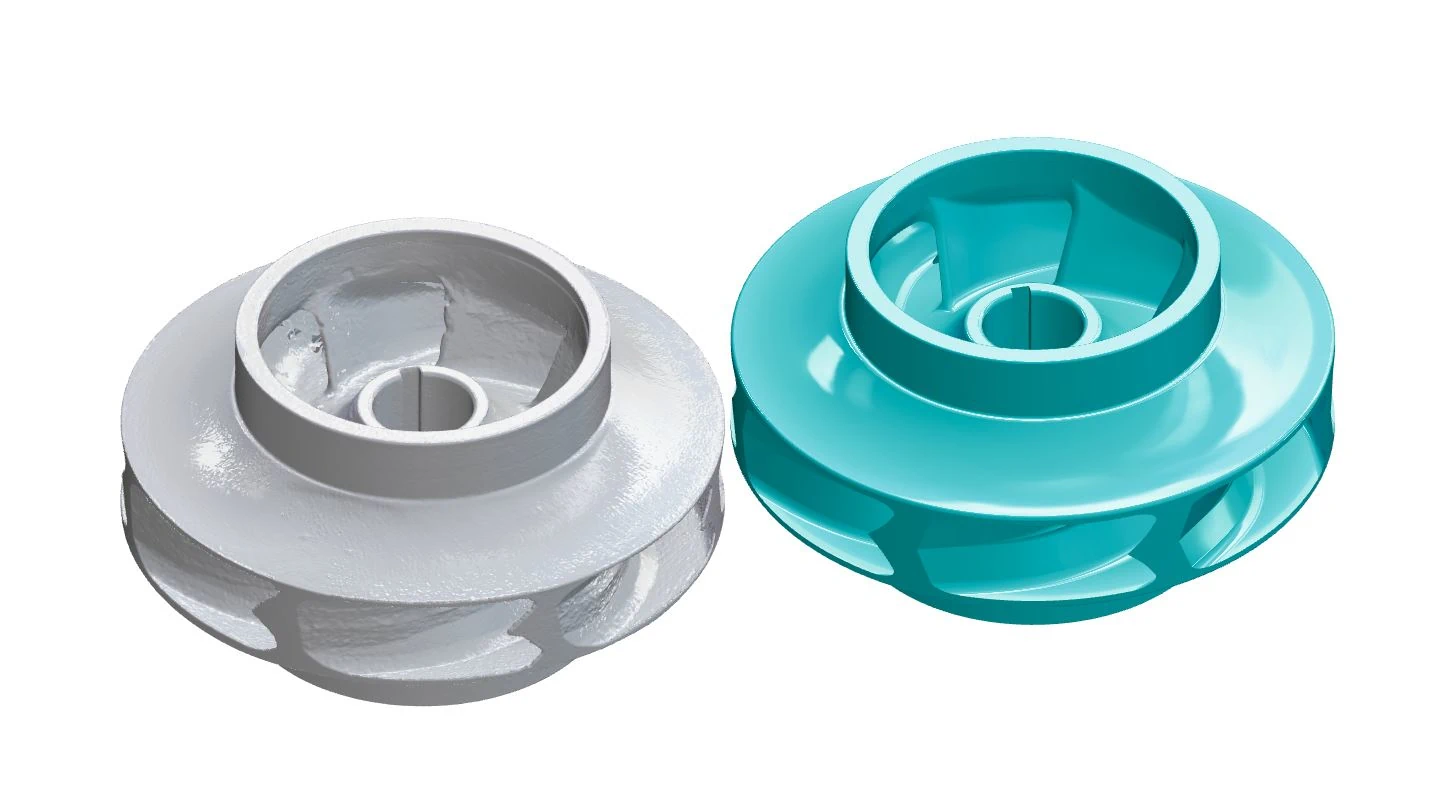 3D Scanning and Reverse Engineering a Water Turbine Impeller