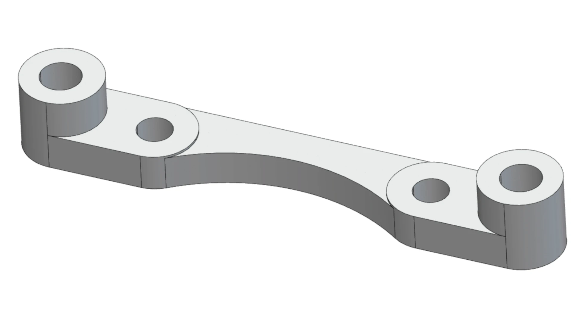 3D Model of metal bracket
